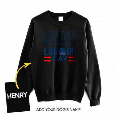 Personalized Dog Gift Idea - Happy Simple Labor Day For Dog Lovers - Standard Crew Neck Sweatshirt